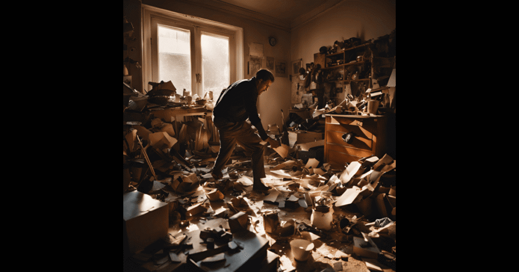 Best Rage Rooms in Chicago 9 a guy seeing things which are mostly placed in rage rooms