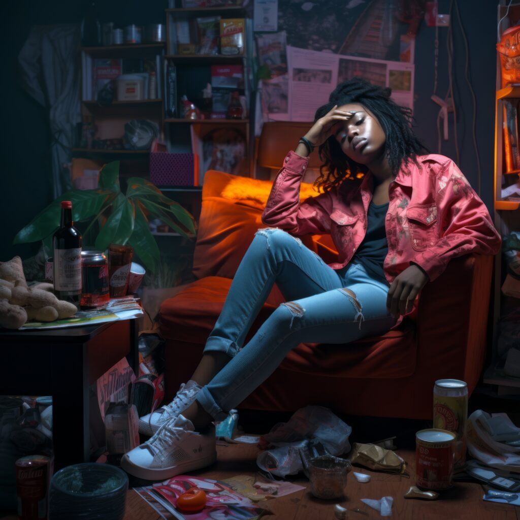 What are Rage Rooms? Stress-Relief Trend 5 a woman sitting in a nice room